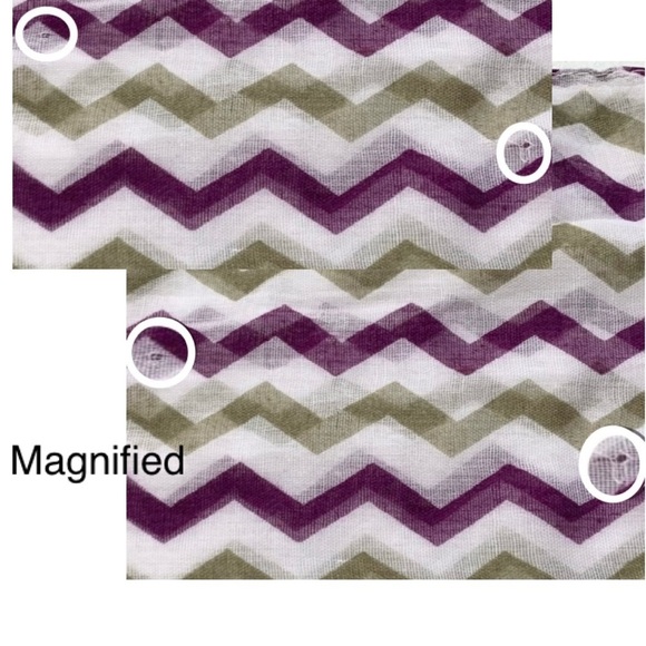 Lavello Purple and Gray Chevron Lightweight Circle Scarf - Picture 6 of 8